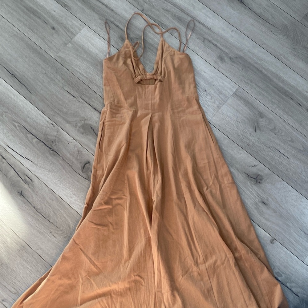Light brown jump suit